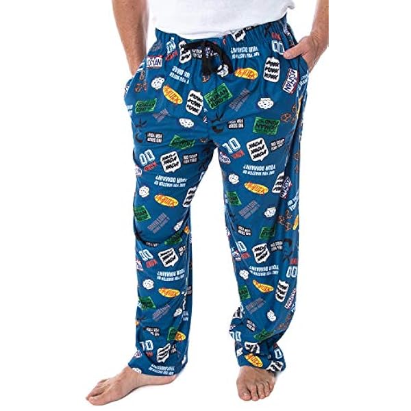 Seinfeld TV Series - Pantalones de pijama para adultos, diseño temático de espectáculo para hombre